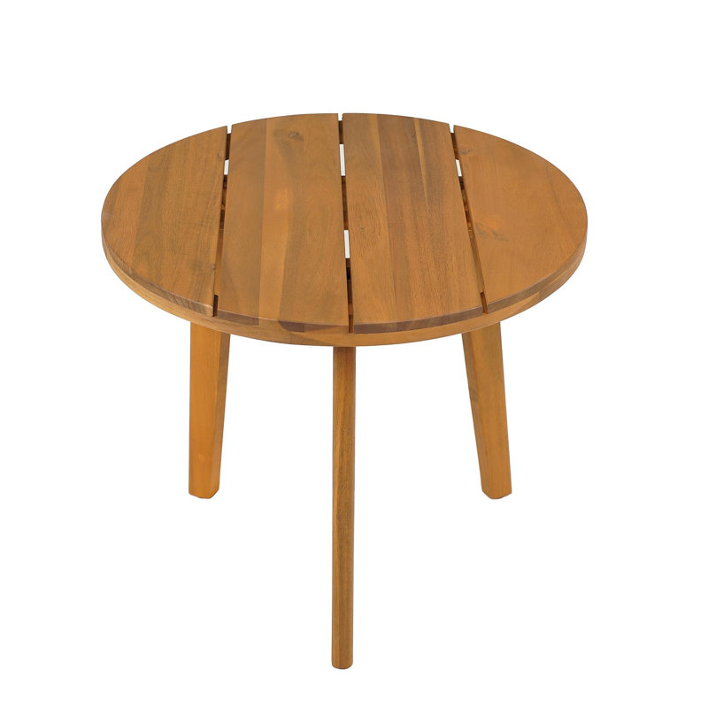 Table d'appoint ronde en acacia