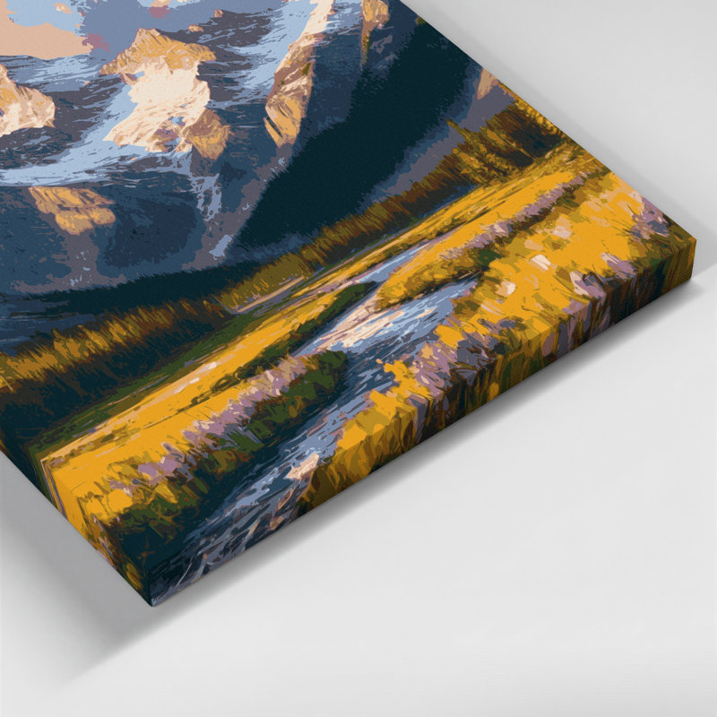 USA State Montana Grey Canvas Wall Art, 8" H x 8" W