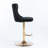 Swivel Barstools Adjusatble Seat, Modern Upholstered Bar Stools With Backs Comfortable Tufted For Home Pub And Kitchen Island, Set Of 2-653232589-648436155