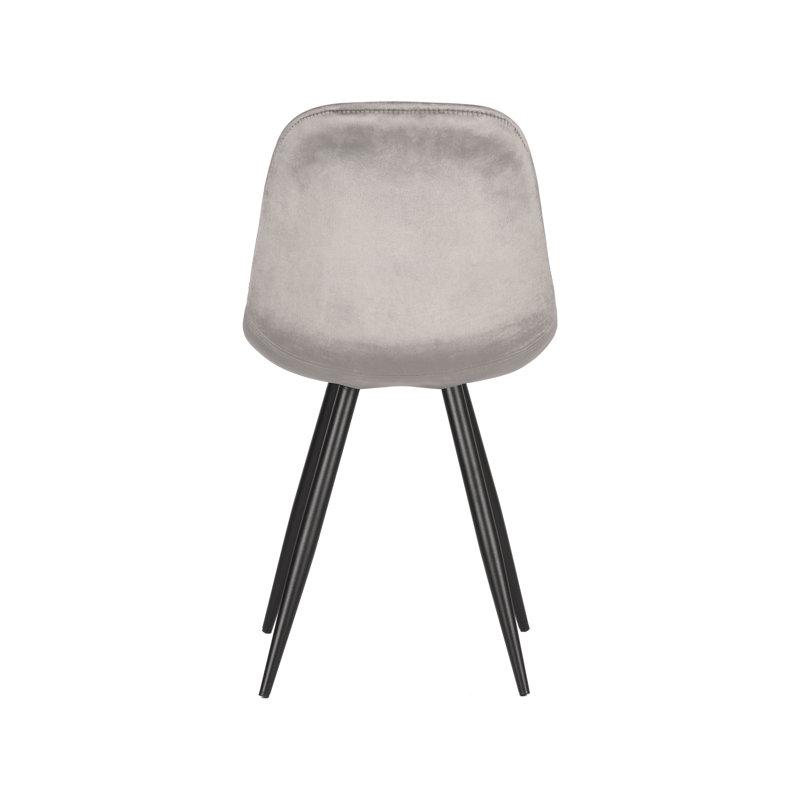 Dolezal 49cm H Velvet Upholstered Side Chair, Grey