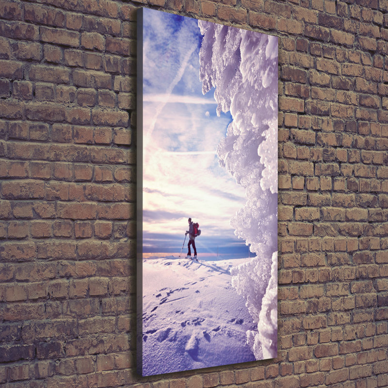 Skier - Wrapped Canvas Print