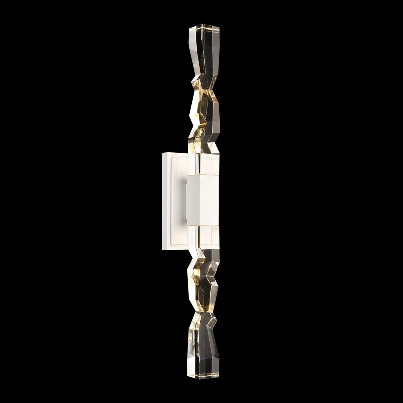 Mamadim Steel LED Wallchiere, Matte White, 31.38" H x 4.5" W x 3.88" D