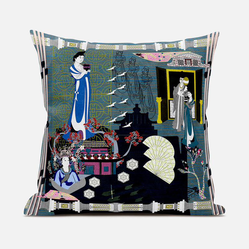 Housse et insert de coussin décoratif en polyester, 18 po x 18 po