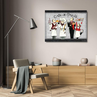 Art sur toile tendue avec la galerie Astoria Grand Wright, Sydney, titre: French Chefs WRT-104