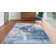Tapis abstrait bleu / gris Rethman