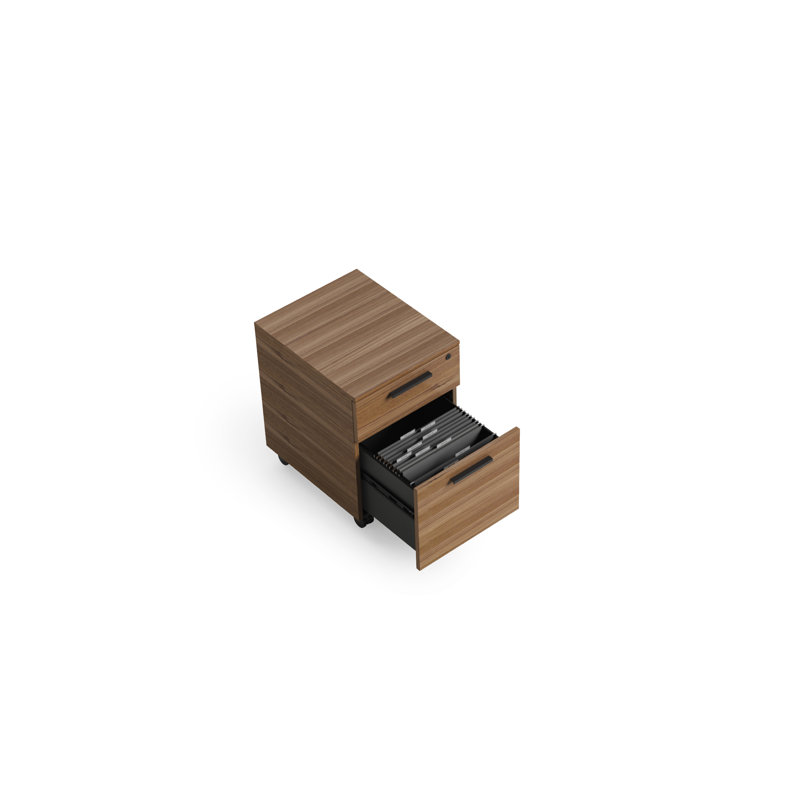 Linea™ 2 - Drawer File Cabinet, Natural Walnut