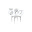 Table pliante en plastique à hauteur réglable 2,79 pieds Parker