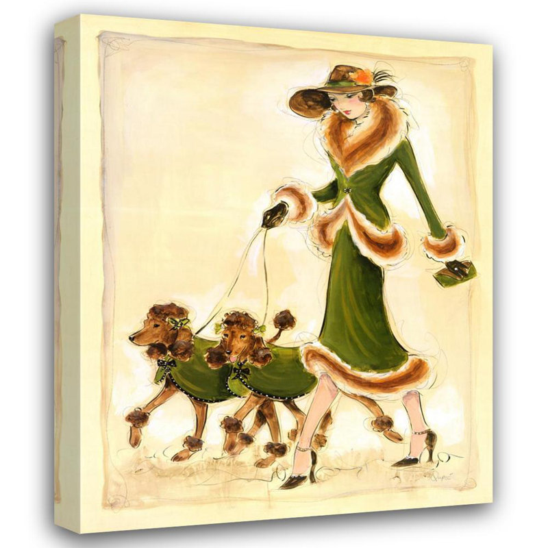Prancing Poodles, 18" H x 14" W