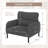 Corduroy Fabric, Comfortable Monochrome Single Person Wide Seat Chair, Suitable For Living Rooms And Bedrooms-304733817