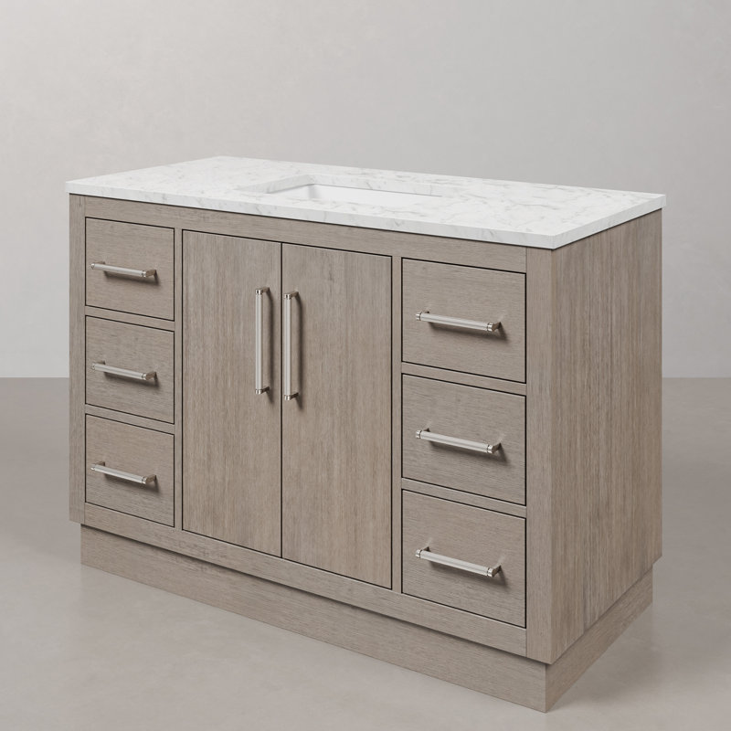 Hugo 48'' W Single Vanity, Chrome