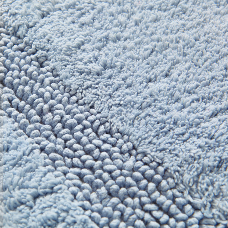 Nautica Peniston Solid Cotton Bath Rug Runner, Blue, 60"L x 22"W 