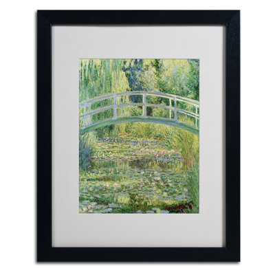 "the waterlily étang-rose harmonie, 1899" par claude monet, reproduction d’art sur toile encadrée