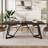 Rectangular Dining Table with Heavy-Duty Metal Frame