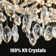 Modern K9 Raindrop Crystal Rectangular Tree Branches Chandeliers