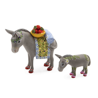Patience Brewster Nativity Mother & Baby Donkey Mini Figures