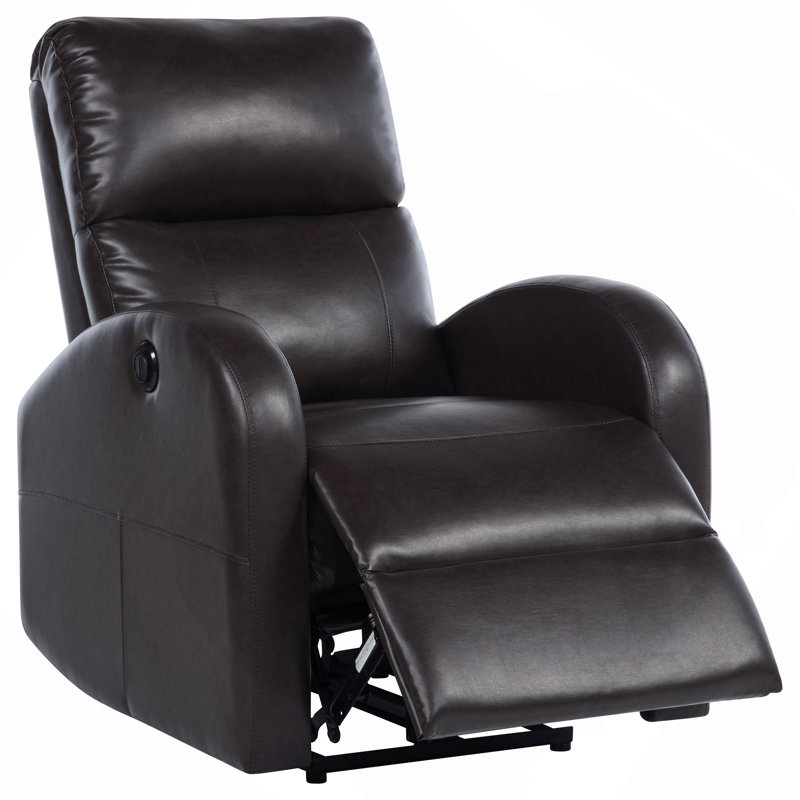 Fauteuil inclinable électrique rembourré, Brun