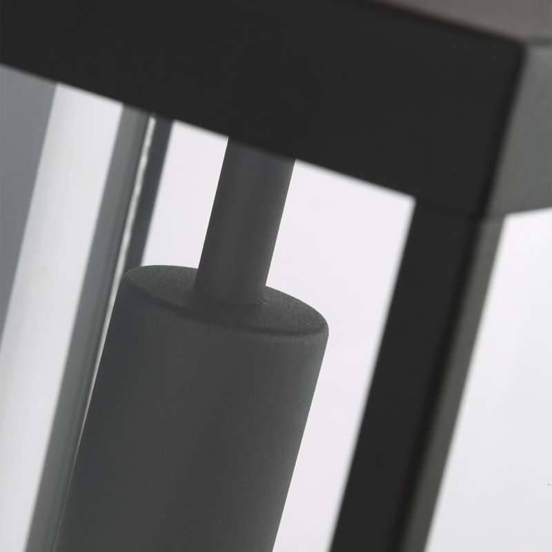 Howell Wall Lantern, 18.25" H x 8" W x 6.75" D, Matte Black