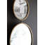  Miroir mural et cadres photo, miroir rotatif doré antique H 35,5 po, panneau de fibres à densité moyenne en métal et verre