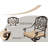Crelake 2 - Person Patio Dining Set with Square Table , Cushions Included-658779758