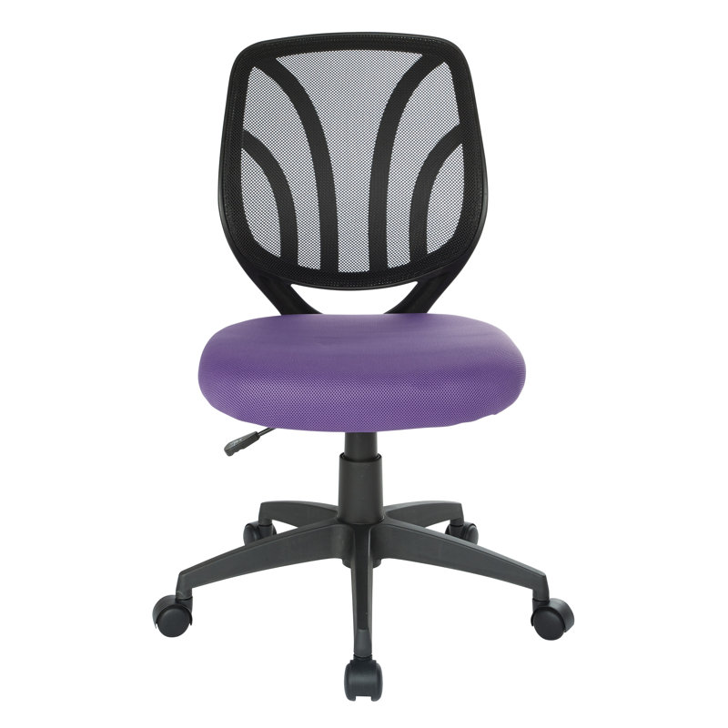 Work Smart Mesh Task Chair, Purple