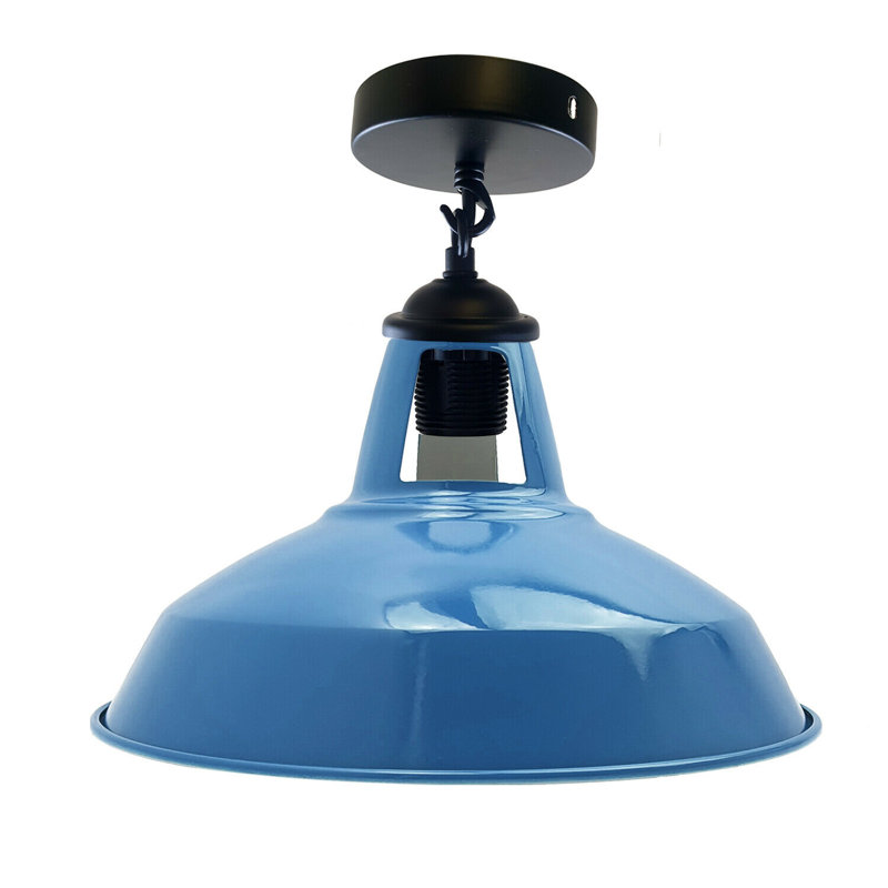 Bolin Semi Flush Mount, Blue