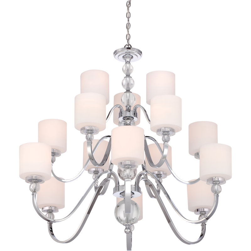 Lustre classique/traditionnel 15 lumières ombré Christena