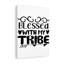 Blessed With My Tribe - Wrapped Canvas Print
