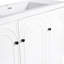 Meuble-lavabo autoportant 48 po avec 3 portes à fermeture en douceur (emballage KD) - Lavabo non compris