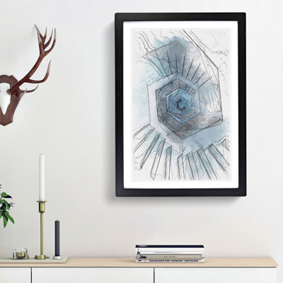 Endless Staircase in Abstract - Picture Frame Graphic Art Print on MDF