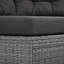 Ensemble de meubles de patio Mobilier d'extérieur Méridienne en rotin Ensemble de sièges de patio avec coussins et table centrale pour patio, pelouse, jardin