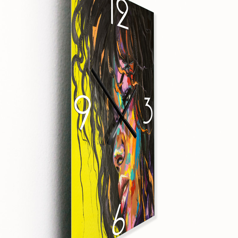 Fantaisie, portrait d'une jeune femme I horloge murale, Petit
