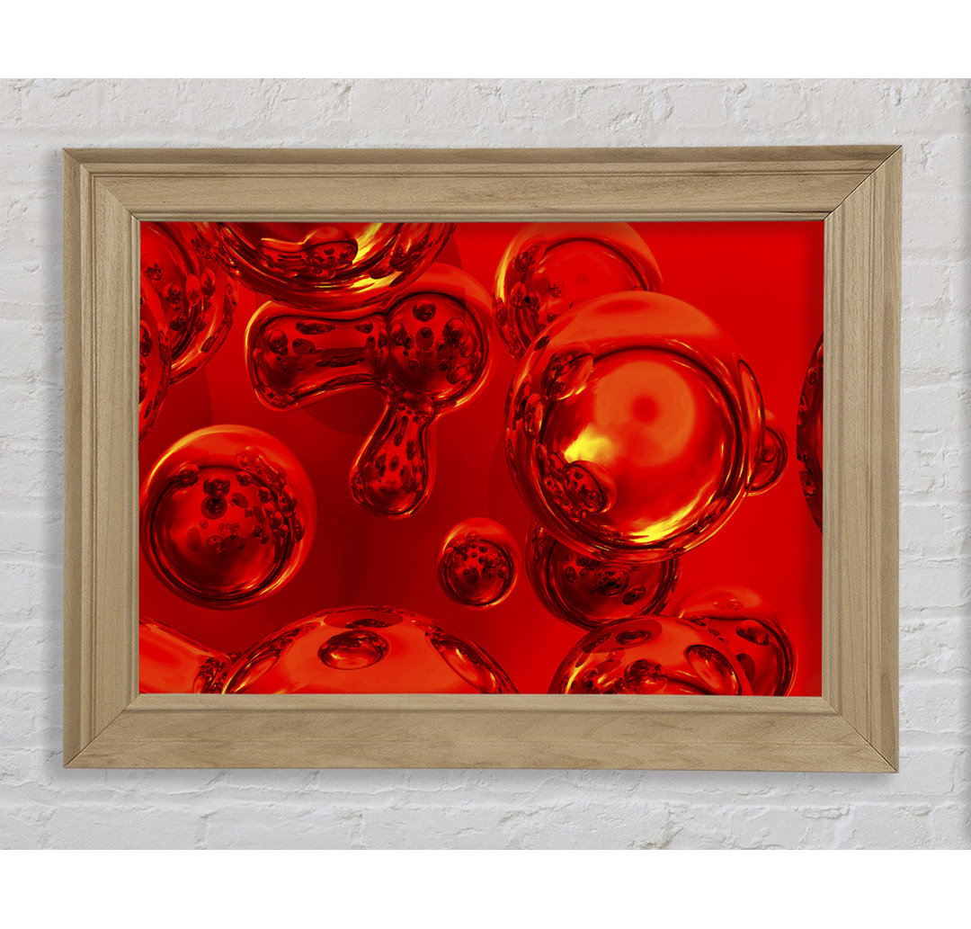 Liquid Fire Bubbles - Bilderrahmen Kunstdrucke