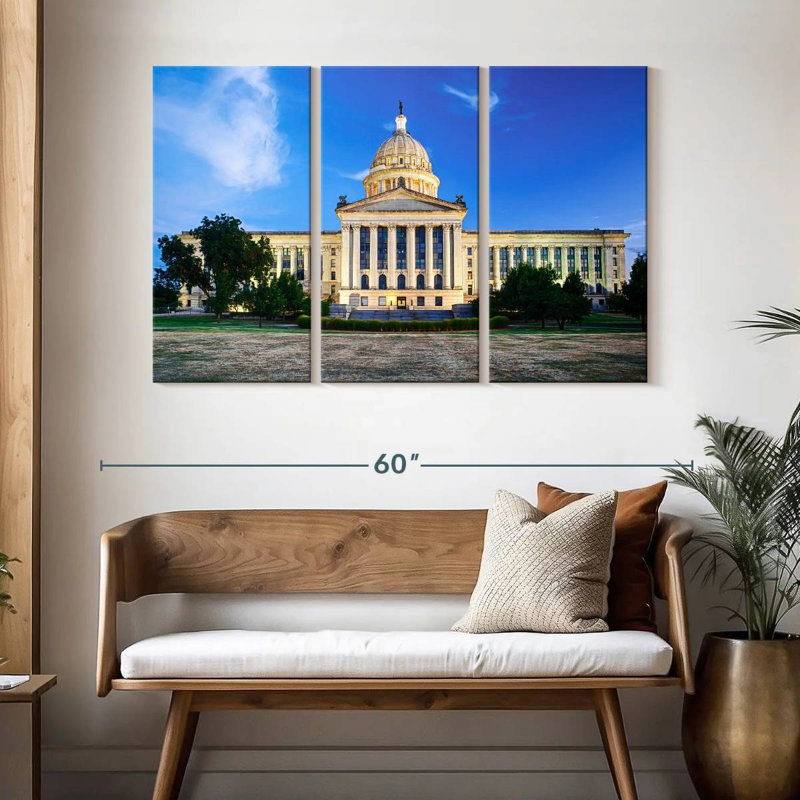 Rorry Capitol Building In Oklahoma, 32" H x 50" W