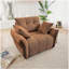 Canapé simple ergonomique 47 po avec coussins de soutien et coussins décoratifs à haute résilience, conception moderne facile à assembler pour le salon, le bureau, le bureau, orange brûlé