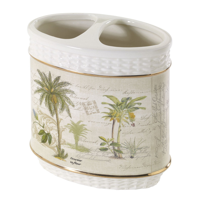 Colony Palm Bath Shelborne Toothbrush Holder