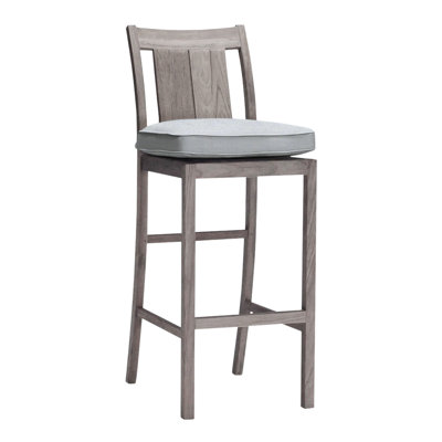 Croquet 24.5" Patio Bar Stool with Cushion