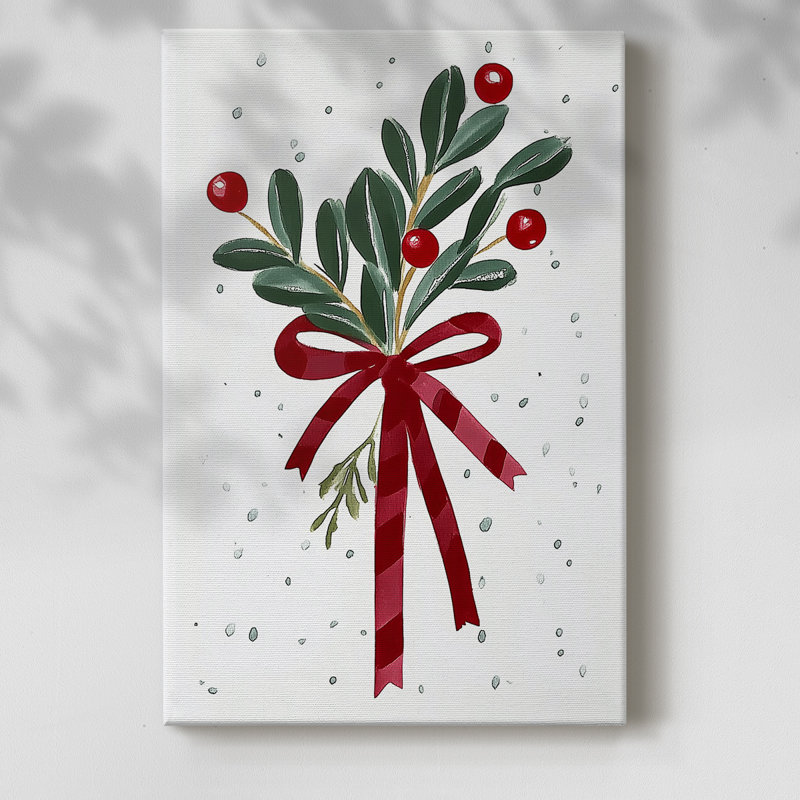 Art des Fêtes de Noël - Toile tendue avec châssis DCCCLXI, H 18 po x l 12 po