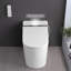 Smart Toilet Bidet With Heated Seat, Night , Self-Cleaning Nozzle, Foot Sensor, Remote Control, Led Display Sensor Open Lid,