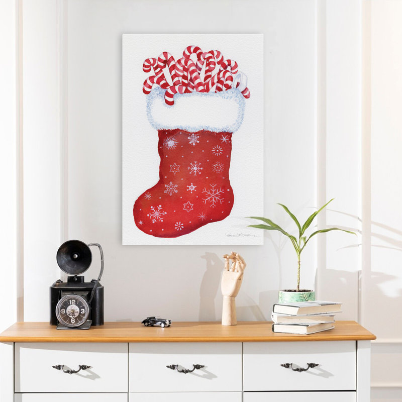 Chaussette de Noël bonbon bonbon, H 24 po x l 16 po