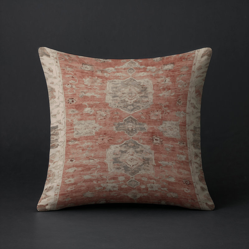 Coussin décoratif intérieur et extérieur Modern, Gris oriental 18, Carré 18 po