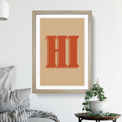 Hi - Picture Frame Typography