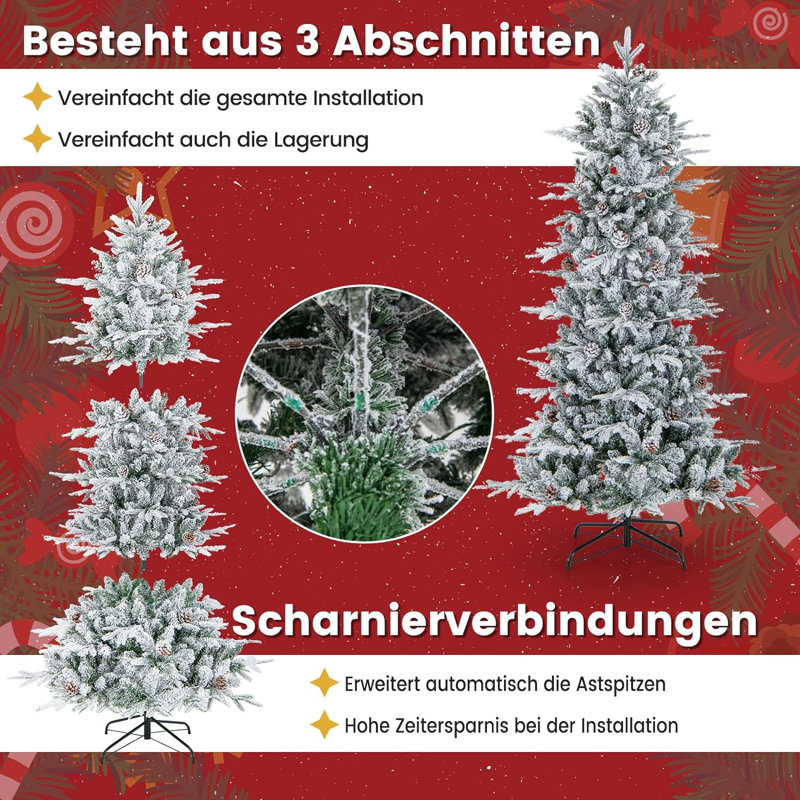 Lighted Artificial Spruce Christmas Tree