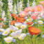 « jardin pastels ii », reproduction d’art sur toile-23396055-74377295-74388347