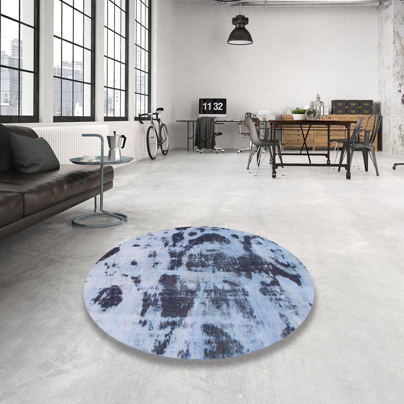 Tapis abstrait moderne 895, Rond 5 pi