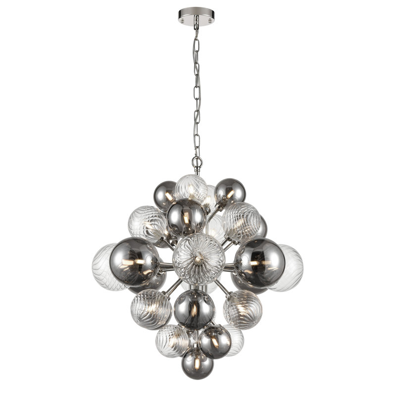Ajeet 29 - Light Silver Unique/Statement Pendant