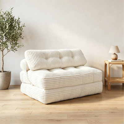 Canapé-lit pliant, fauteuil convertible avec coussin pliable avec support pour le dos, fauteuil-lit pliant portatif, canapé-lit confortable pour salon, chambre à coucher
