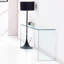 Console de salon transparente avec coins arrondis - Élégante et pratique Facile à nettoyer, entretenir, dégager la table, apparence simple, multi-usage pour la surface de la maison
