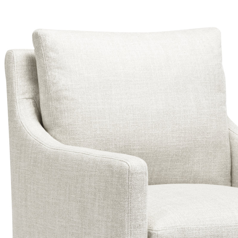 Bronte 24" Wide Country Farmhouse Linen Down Fill Upholstered Dining Armchair