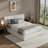 AirFrame Queen Bed Frame with Headboard, Cloud Upholstered Platform Bed Frame, 5 Inch Foam Cushioned, No Box Spring, Easy Assembly(Beige Chenille)-583073346-572207038