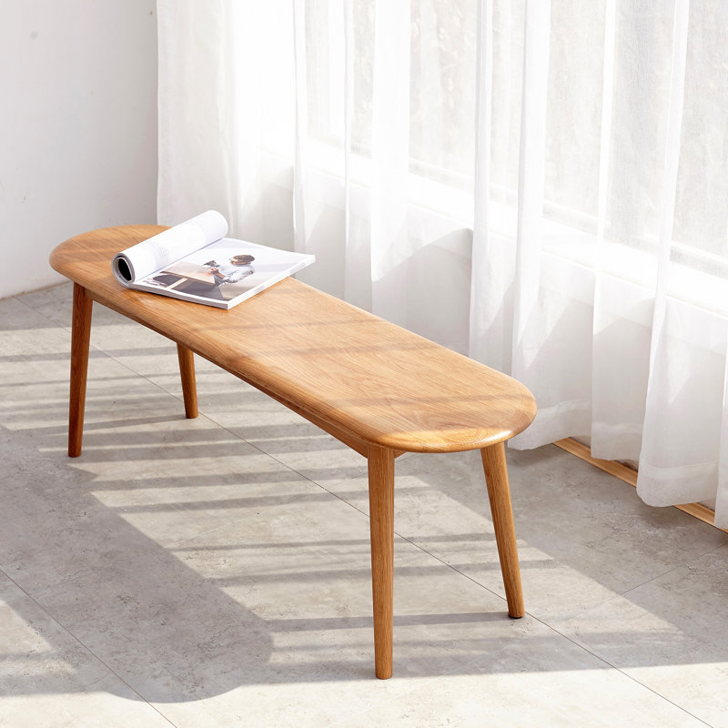 Wood For Dining Bench Table Bench For Living Room, 16.17" H x 39.4" W x 11.84" D